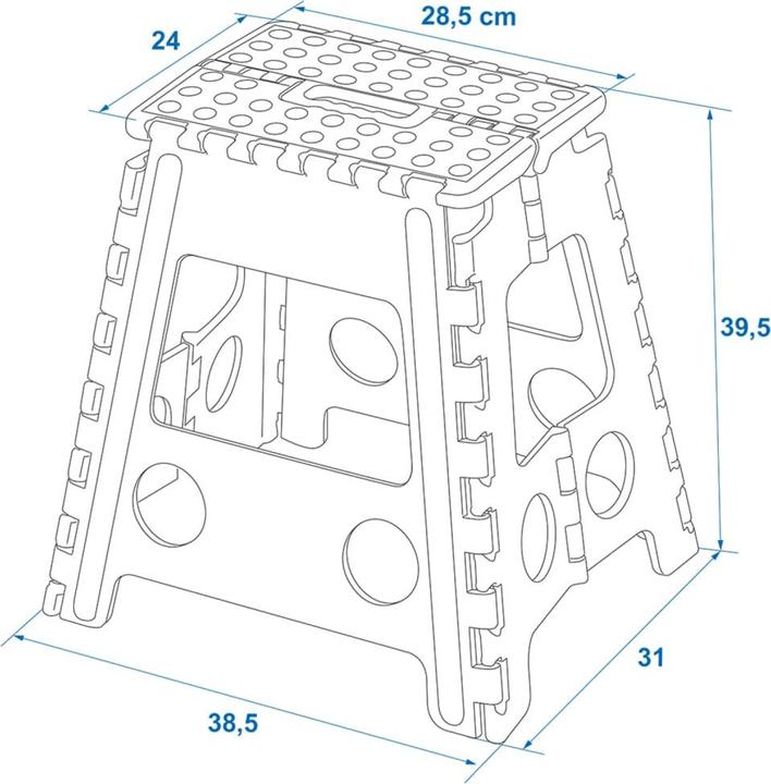 Actual product image ProPlus Klappbarer Tritthocker (Stile, 29 cm)