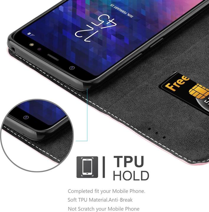 Productafbeelding Cadorabo X-Wallet hoes voor kunstleer pak (Samsung Galaxy A6+)