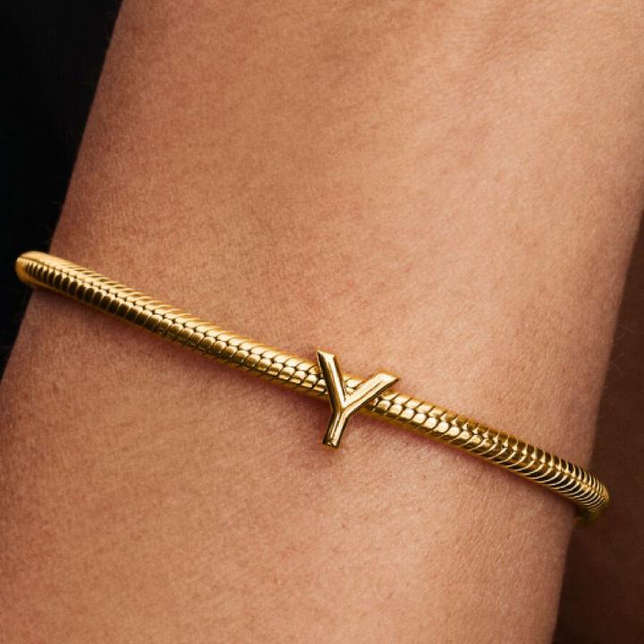 Produktbild Pandora Alphabet-Mini-Charm: Ihre Persönliche Botschaft (Metall, Vergoldet)