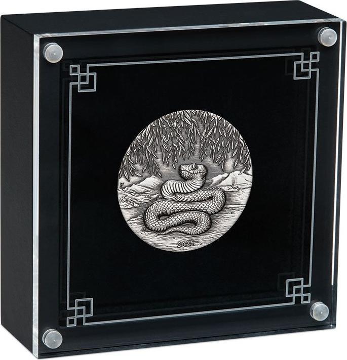 Actual product image The Perth Mint Silber Lunar III Schlange 2 oz - Antik Finish 2025 (999.90, 2025)