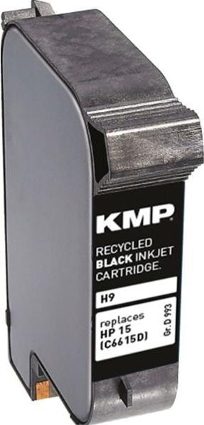 Produktbild KMP H9 Tintenpatrone kompatibel mit HP C 6615 D (BK)