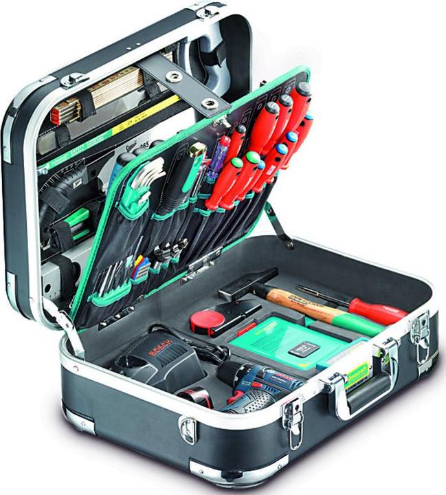 Actual product image technocraft Coffre à outils ABS PRO CHROME WOOD (BOSCH), 116 pcs (116 pieces)