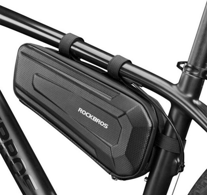 Actual product image Rockbros B66 waterproof bicycle bag for frame - black (1.50 l, Frame bag)