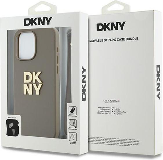 Image du produit DKNY DKHCP15LPBSWSE iPhone 15 Pro 6.1" beżowy/beige hardcase Wrist Strap Stock Logo (Apple iPhone 15 Pro)