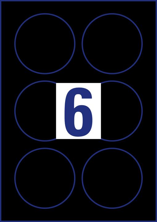 Image du produit Avery Etiquettes d'identification Zweckform, Diamètre : 80 mm blanches, rondes, réutilisables, papier