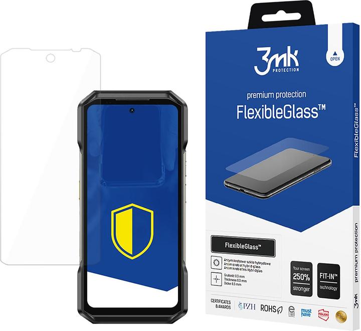 Productafbeelding 3MK FlexibelGlas Hybride Glas voor Ulefone Armor 27 Pro / 27T Pro (1 Stuk, Ulefone pantser)