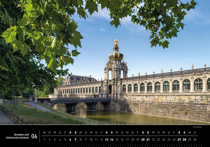 Produktbild Dresden und Sächsische Schweiz Premiumkalender 2026 (50 x 35 cm, Harter Einband, Deutsch)