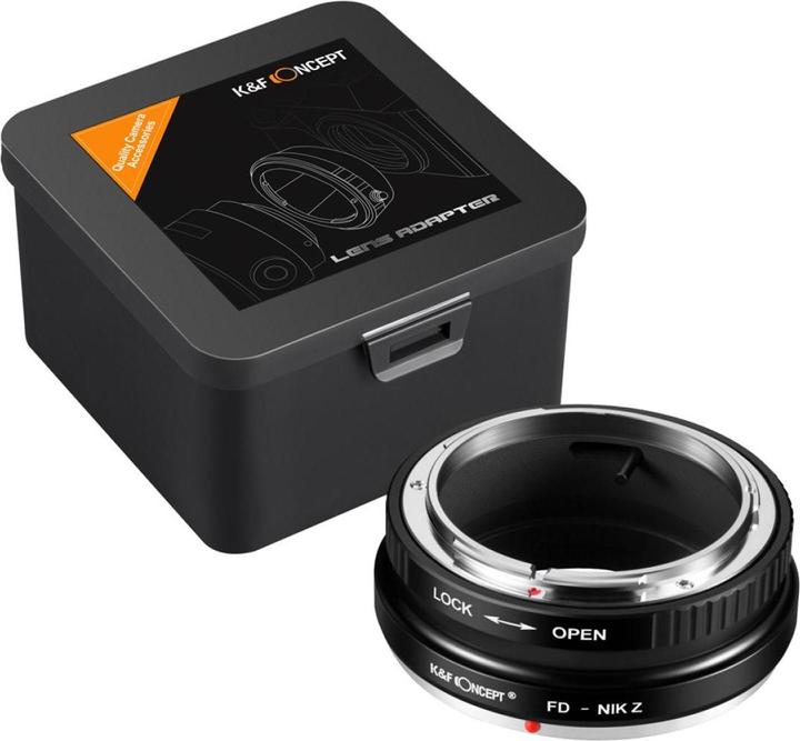 Produktbild K&F Concept High Precision lens adapter, matte paint, orange, PK-E IV PRO