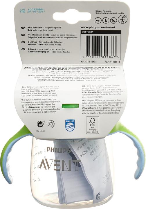 Actual product image Philips Avent Sip No Drip sippy cup (260 ml)