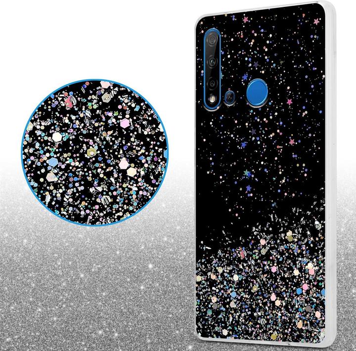Image du produit Cadorabo Couverture TPU paillettes scintillantes (Huawei Nova 5i, Huawei P20 Lite (2019))
