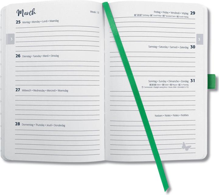 Image du produit Sigel Agenda de poche JOLIE motif (135 x 203 mm, Allemand)