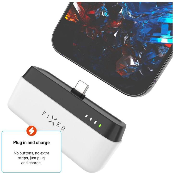 Actual product image Fixed Zen 5 Plug-in PowerBank, PD 20W, 5 000 mAh, white (5000 mAh, 20 W, 5000 Wh)