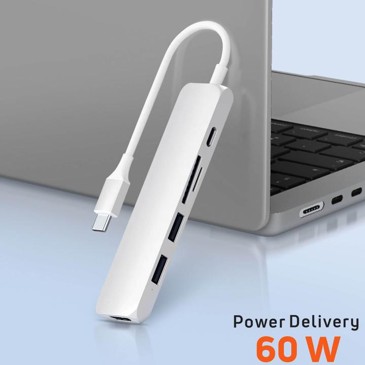 Image du produit Satechi USB-C Slim Multiport V2 (USB-C, 6 Ports)