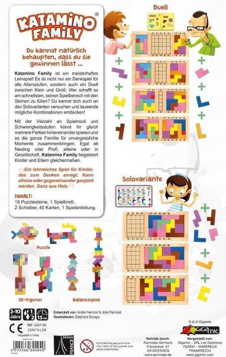 Actual product image Gigamic Katamino Family, puzzle game, for 1-2 players, from 3 years (DE edition) (German)