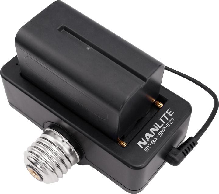 Immagine prodotto Nanlite Adattatore batteria NP-F con filettatura E27 (Maniglia della batteria, Impugnatura)