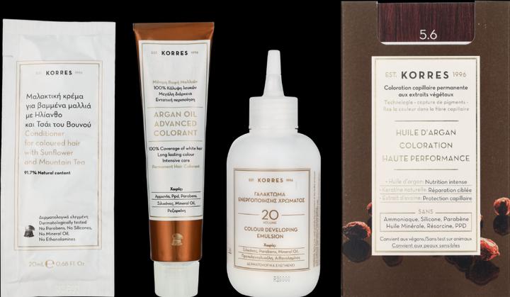 Produktbild Korres Argan Oil Hair Color (5.6 Hellbraun Rot)