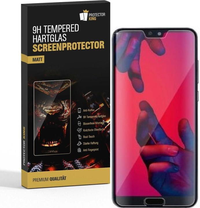 Actual product image Protectorking 2x genuine tempered 9H armoured glass matt anti-reflective (2 Piece, Huawei P20 Pro)