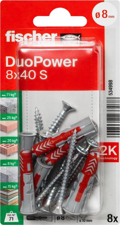 Produktbild Fischer Duopower (8 Stk.)