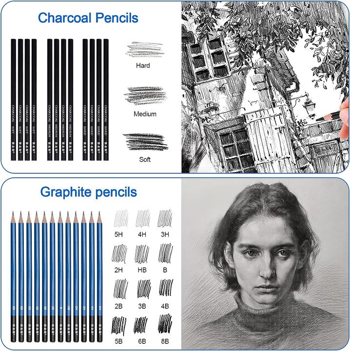 Actual product image H+B 75 piece drawing pencil set (75 x)