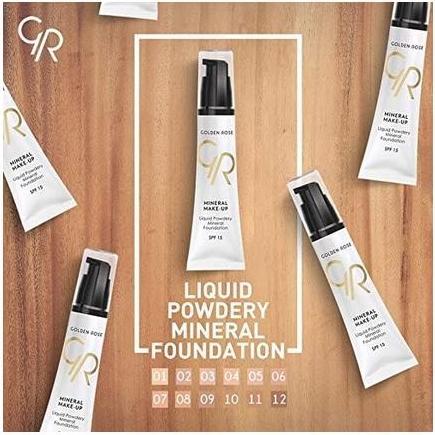 Actual product image Golden Rose Liquid Powder Mineral Foundation 01 (01)
