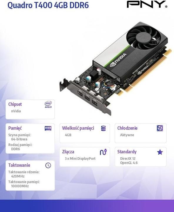 Image du produit PNY Nvidia T400 (4 Go)