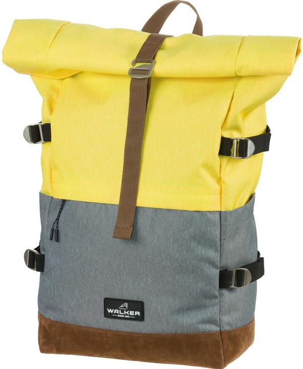 Walker Freizeitrucksack Roll Up Two 23 - 30 l, Gelb/Grau (30 l)
