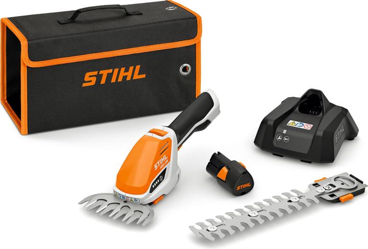 Stihl Cesoie per erba e arbusti a batteria HSA 26 - con batteria AS2 e caricabatterie AL1 (Tagliasiepi elettrica)