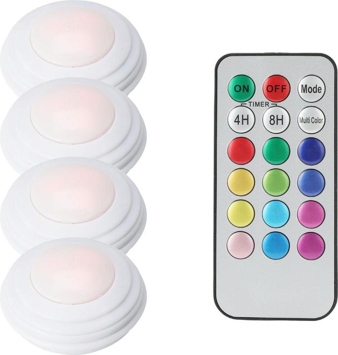 Actual product image H & S Collection LED lamps set of 4 with colour change