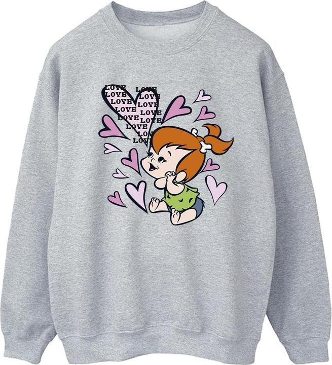 The Flintstones Pebbles Love Love Love Sweatshirt (XL)