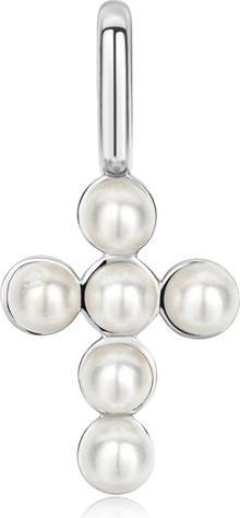 Ania Haie Silver Shell Pearl Cross Charm (925er Silber)