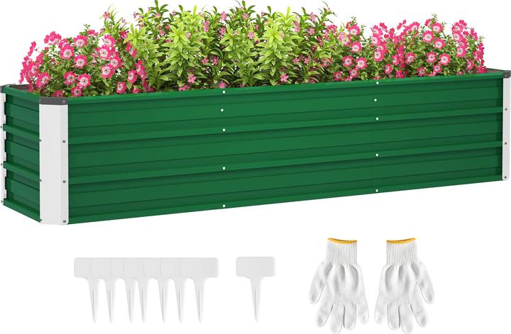 Produktbild Outsunny Gartenbeet inclusive Gartenhandschuhen und Beetschildern