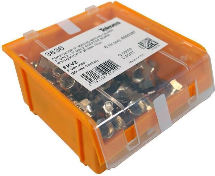Image du produit Televes Preisner FKV2 F F Argent Adaptateur/interface de câble (Fiches et connecteurs)