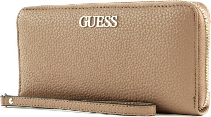 Actual product image Guess Alby, Textile Wallet, SLG Large Zip, Beige, For Women