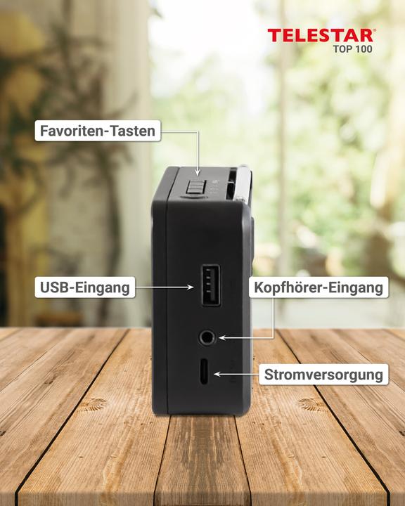 Image du produit Telestar Top 100 (FM, DAB+ DAB, Bluetooth)