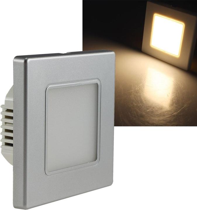 Produktbild Chilitec LED-Einbauleuchte EBL 86, 2,5 W, 3000 K, warmweiss, Rahmen silber
