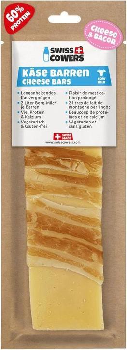 Produktbild Swiss Cowers Snack Käse Barren mit Speck L, 80 g, 1 Stück (Adult, 1 Stk., 80 g)