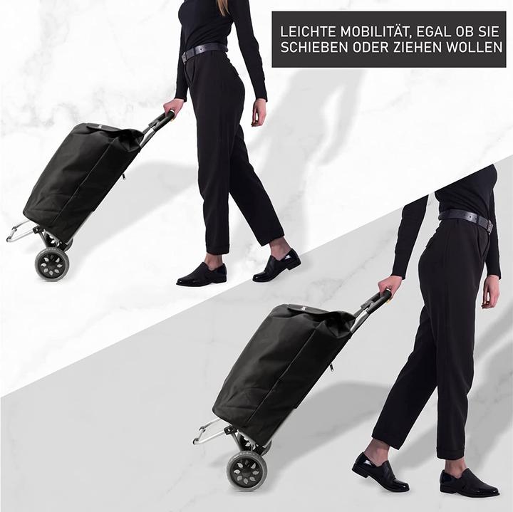 Image du produit Hoppa 47L Chariot à provisions stable Noir