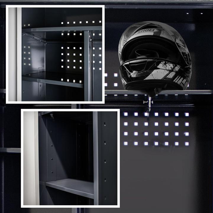 Produktbild ADB Metall Flügeltürschrank 1950x920x420cm (92 cm, 195 cm)