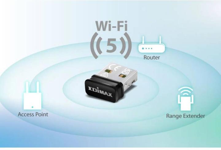 Produktbild edimax WL-USB EW-7811ULC Wi-Fi 5 Nano USB Adapter (USB)
