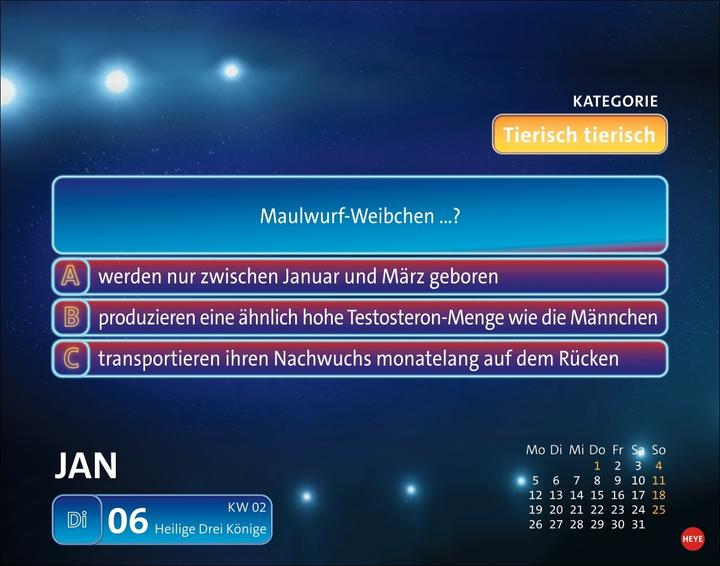 Produktbild Wer weiss denn sowas? Tagesabreisskalender 2026 (14 x 11 cm, Harter Einband, Deutsch)