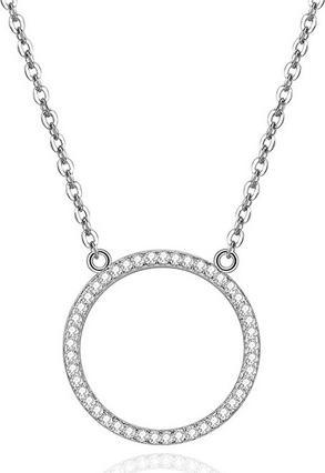 Beneto Silver necklace with round pendant AGS1224 / 47 (L)
