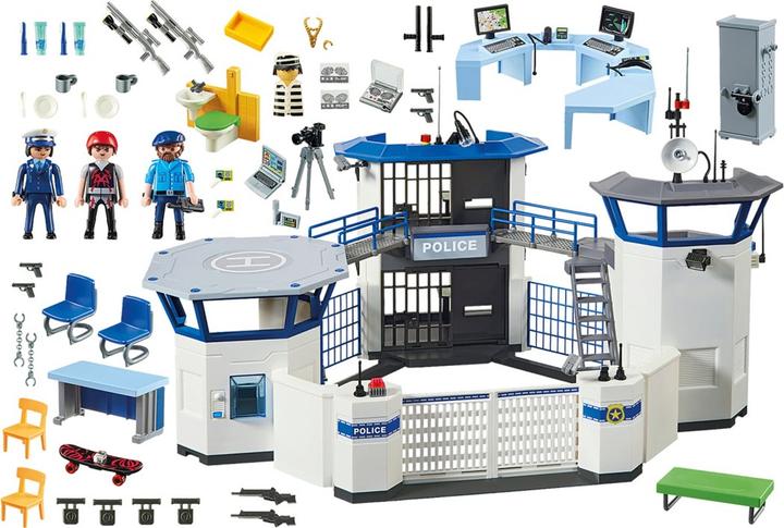Productafbeelding Playmobil Intl. politiecommandocentrum met gevangenis (6872, Playmobil Stad Actie)