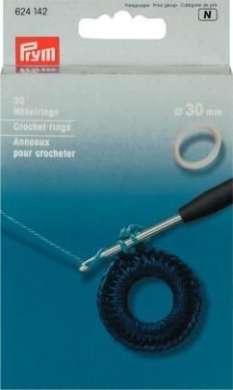 Produktbild Prym HN Häkelringe rund KST 30 mm weiss