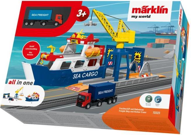 Actual product image Märklin Cargo ship and port crane