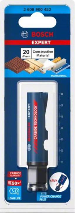Actual product image Bosch Professional Zubehör EXPERT Construction Material hole saw, 20 x 60 mm (20 mm)