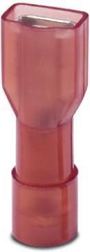 Produktbild Phoenix Contact Flachsteckhülse Steckbreite: 4.8 mm Steckdicke: 0.8 mm 180 ° Vollisoliert Rot 3240537 50 St.