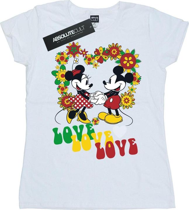 Disney Mickey And Minnie Mouse Hippie Love TShirt (XL)