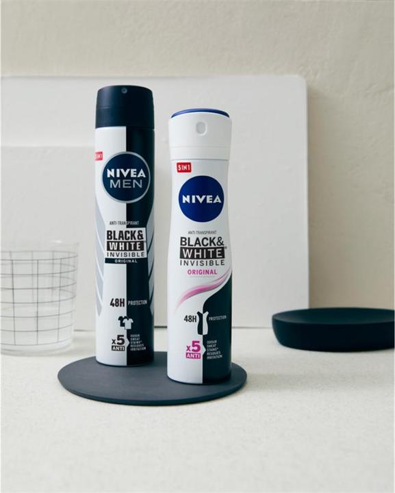 Actual product image NIVEA MEN BLACK & WHITE INVISIBLE deo vapo 200 ml (Spray, 200 ml)