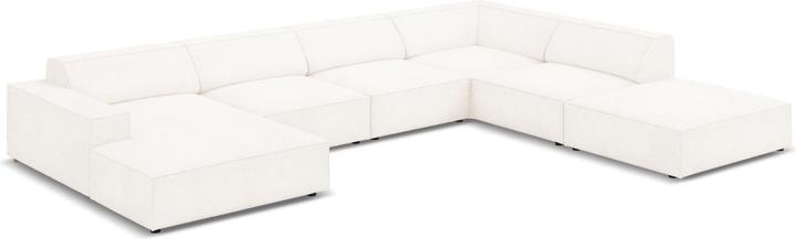 Actual product image Micadoni Boucle Panoramic Right Corner Sofa, "Jodie", 7 Seats, 364x262x70Made in Europe (Sofa landscape)