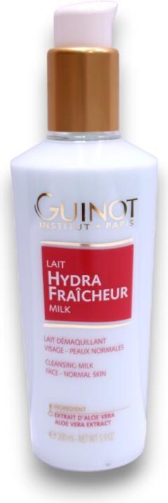 Actual product image Guinot Hydra Fraicheur Refreshing Cleansing Milk 200ml - All Skin Types (Cleaning cloths, 200 ml)